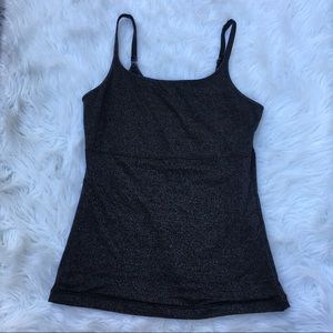 Black sparkly work out tank