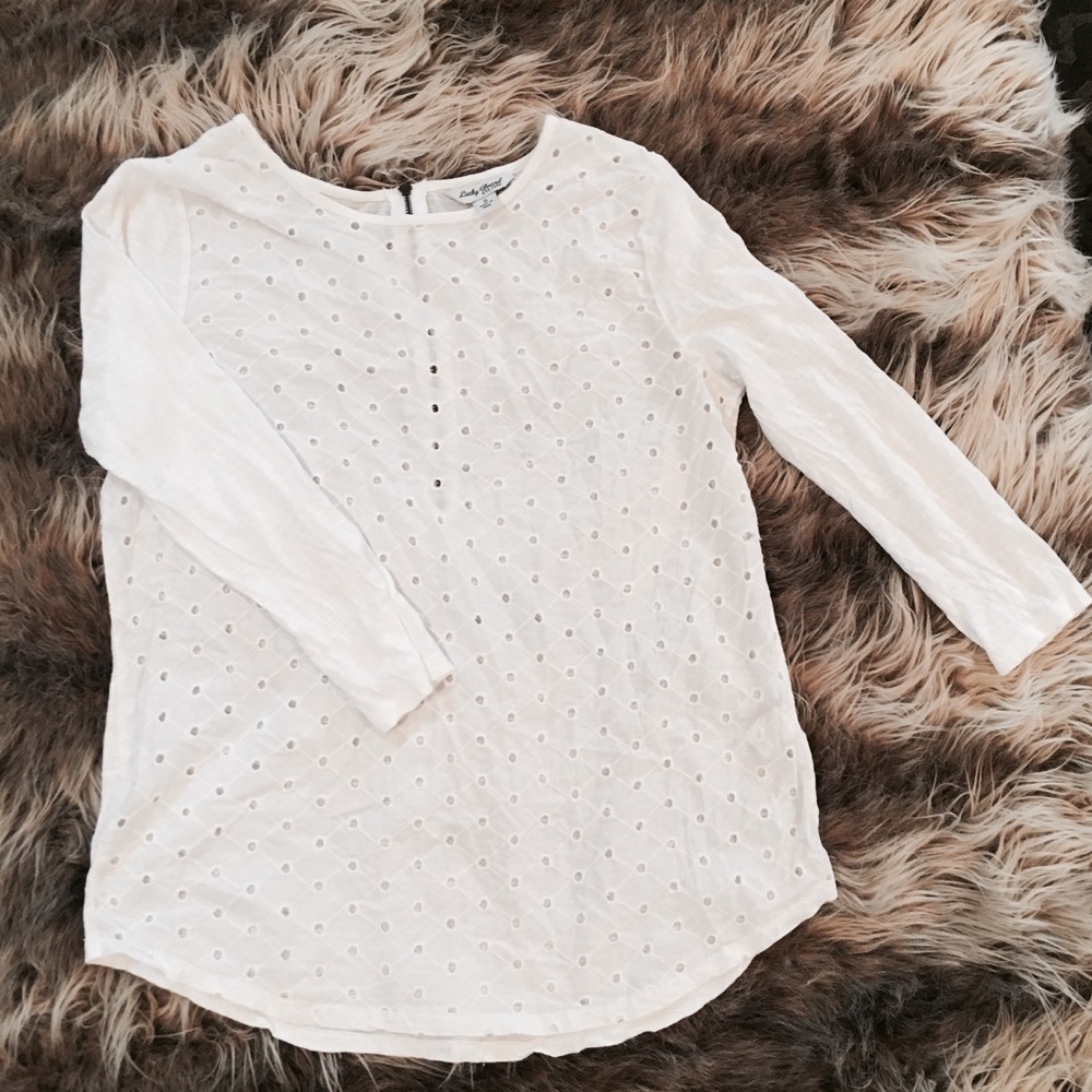 LUCKY BRAND EYELET SHIRT