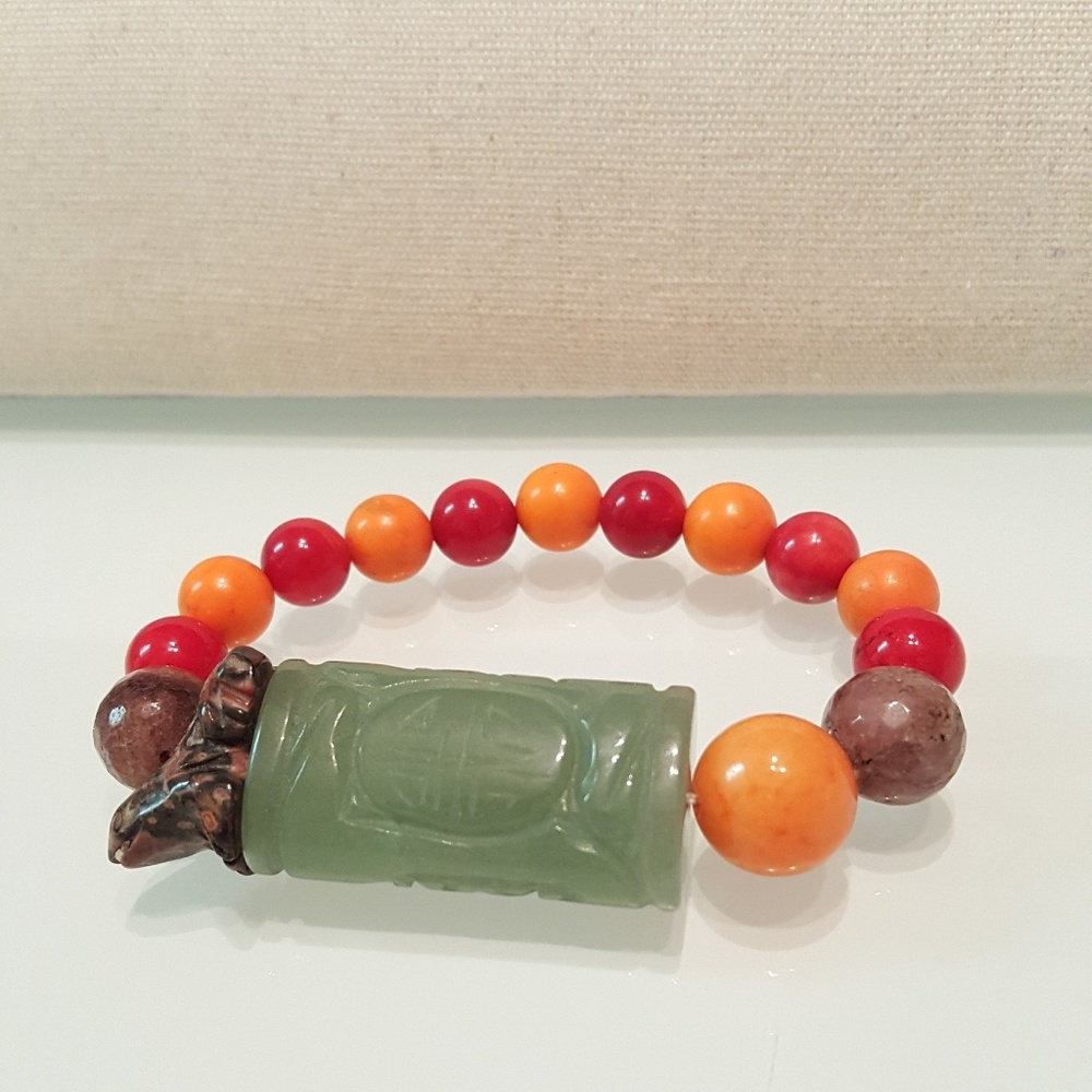 Aventurine Agate Howlite Bracelet