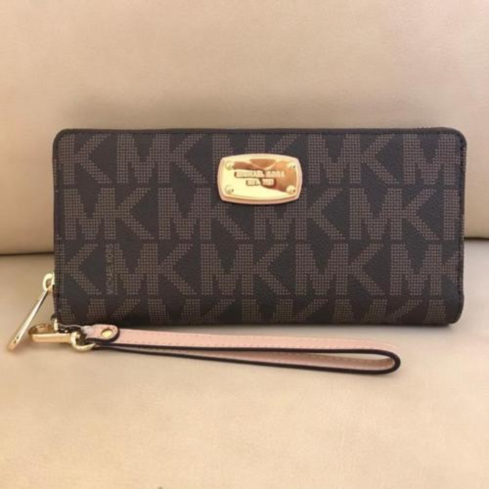 MK Brown Wristlet