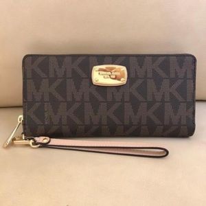 MK Brown Wristlet