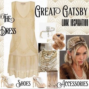 Anthropologie/ Frock & Frill Flapper Gatsby Dress