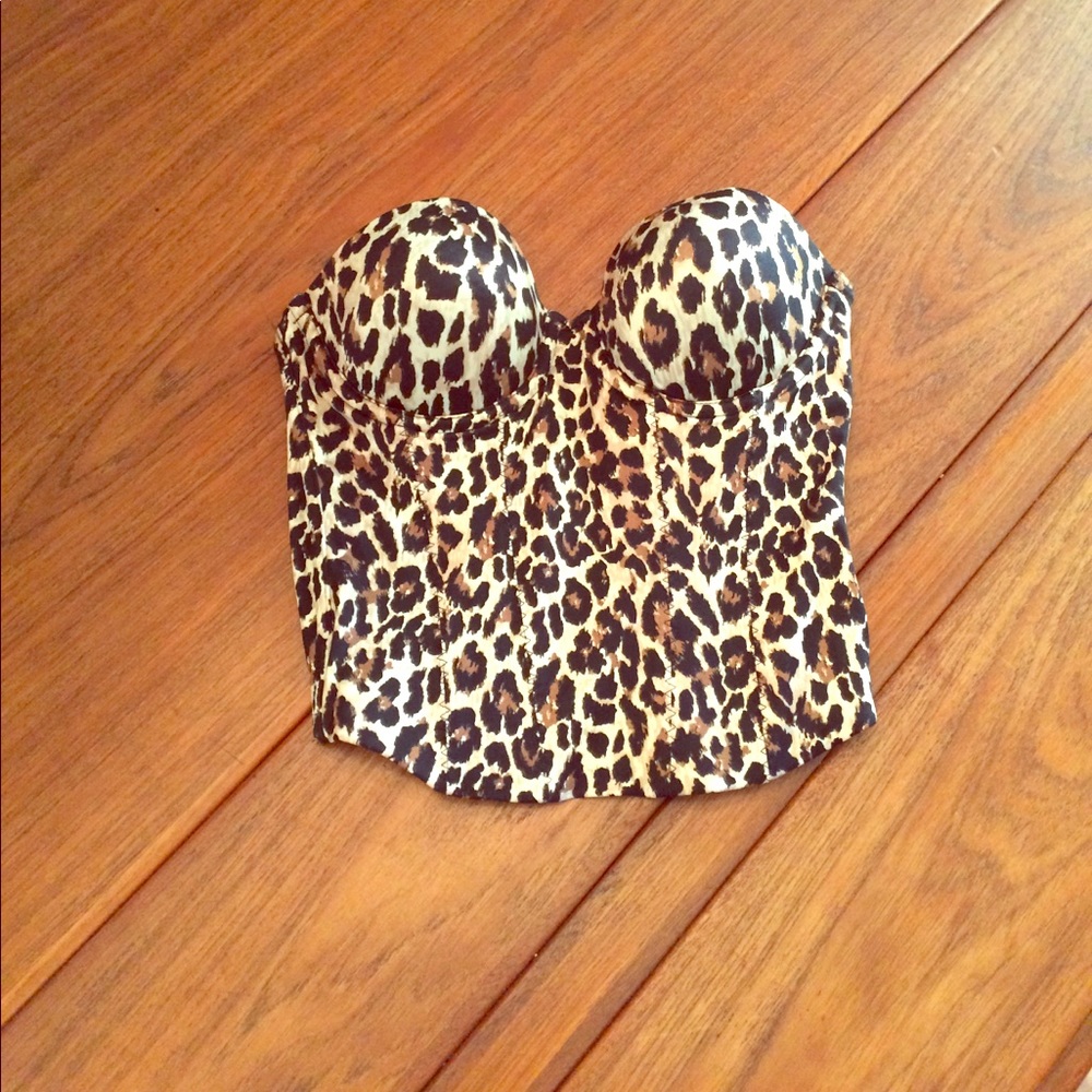 Leopard print Bustier