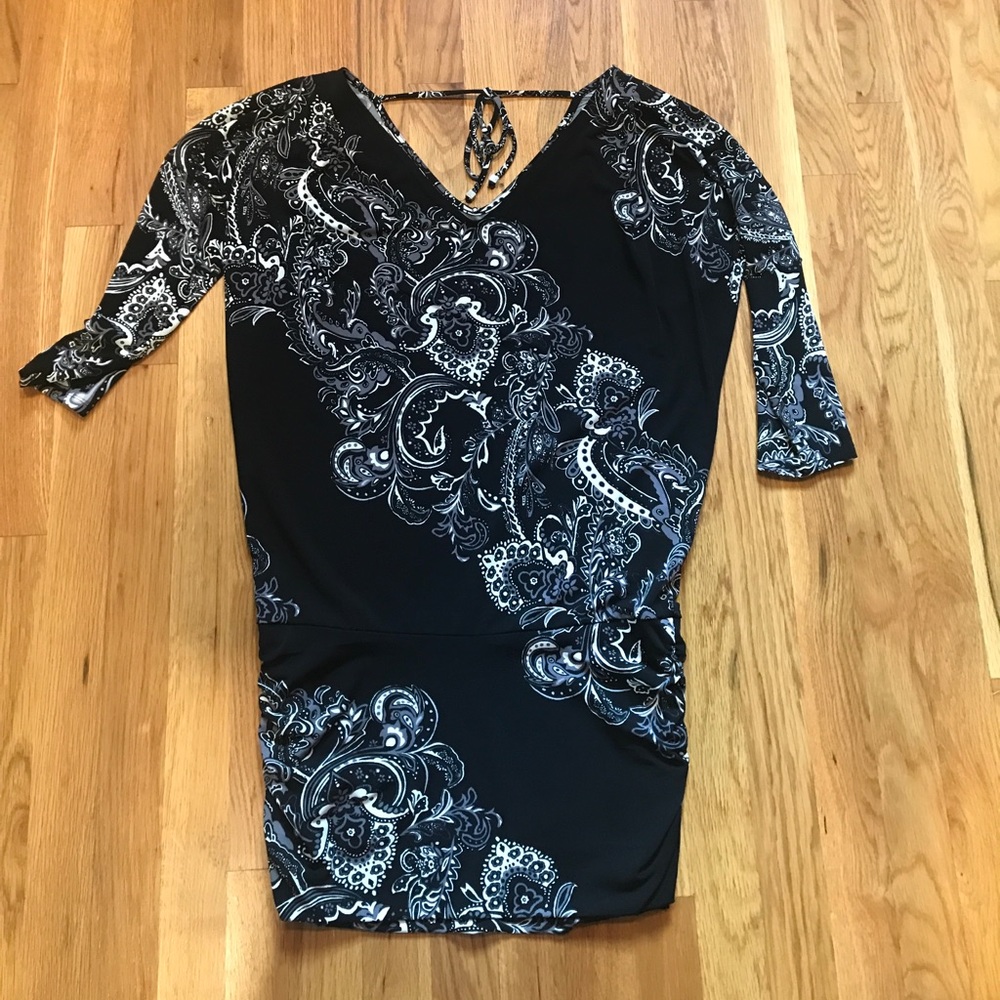 Black and white tunic