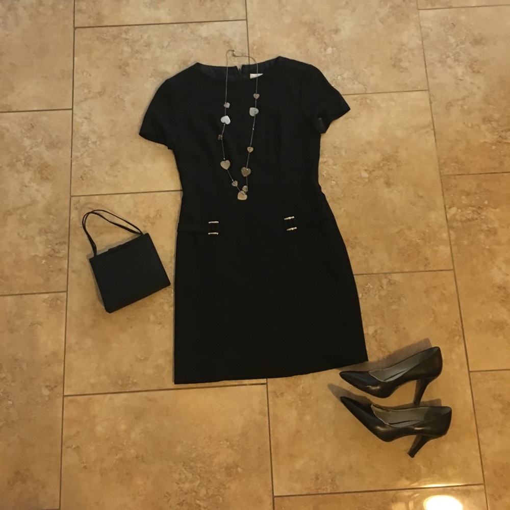 Casual Corner Black Sheath Dress