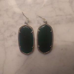 Kendra Scott Danielle earrings - green and gold