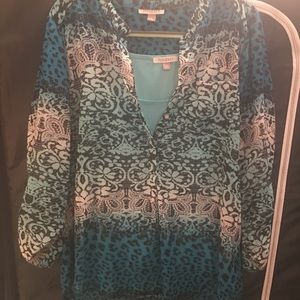 Blue top with camisole