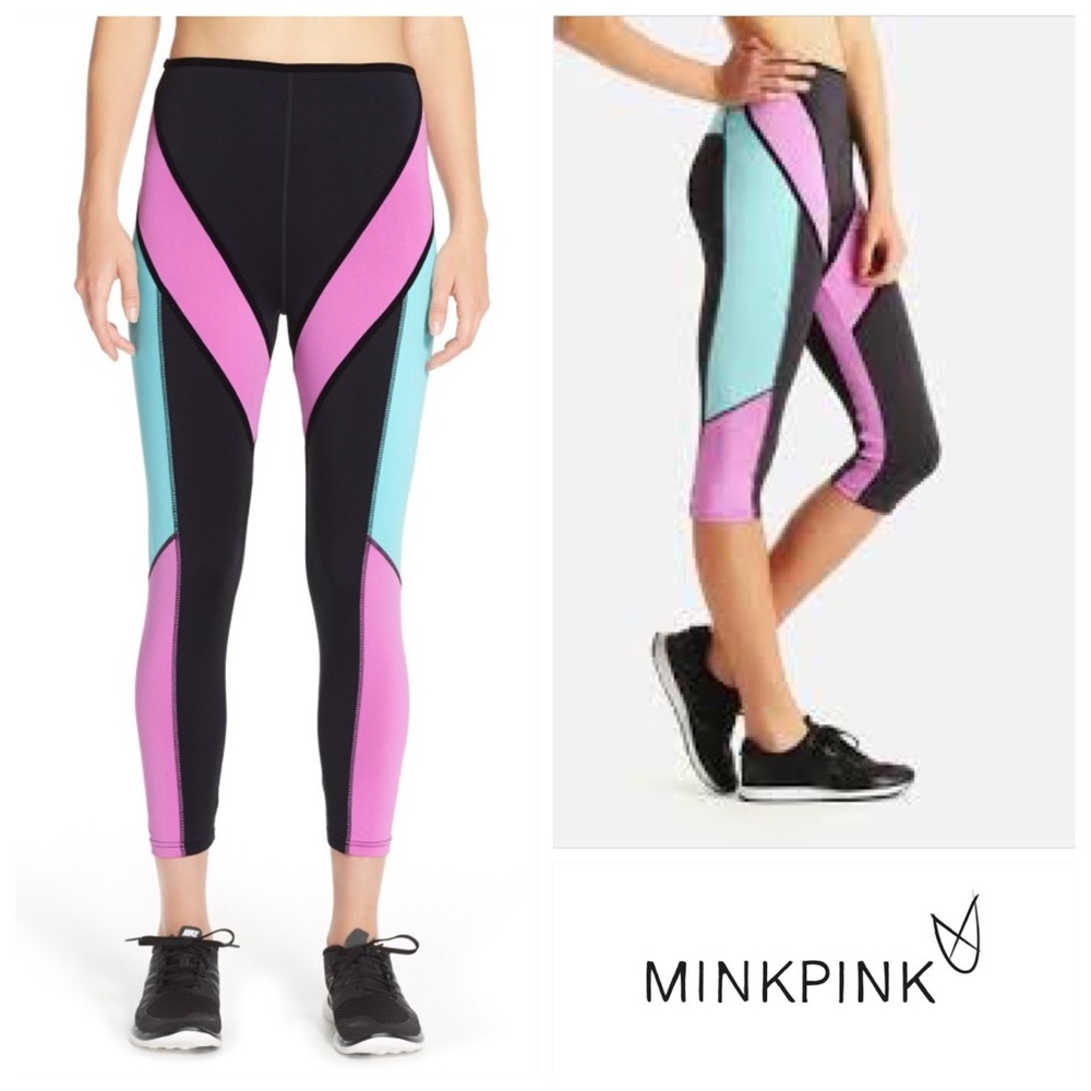 🆕Mink Pink Dynamite Leggings In Multi 3/4 - Picture 2 of 8