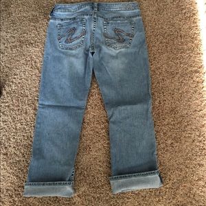 Silver capris size w28