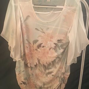 Dressy floral blouse