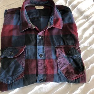 Van's men's light flannel button up