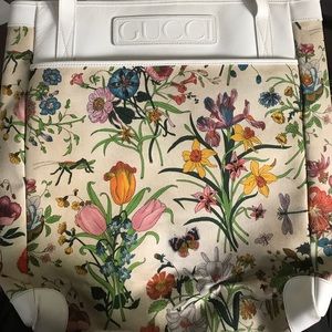 1980's Vittorio Accornero Floral Gucci bag
