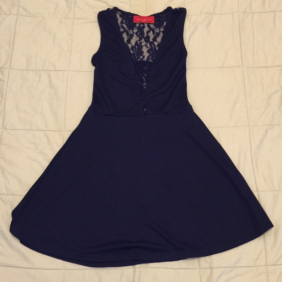 🌠(2/$15) Akira Chicago - Navy Blue Dress - Picture 1 of 4