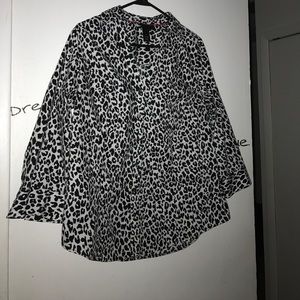 Lane Bryant Leopard button down