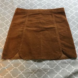 Suede skirt