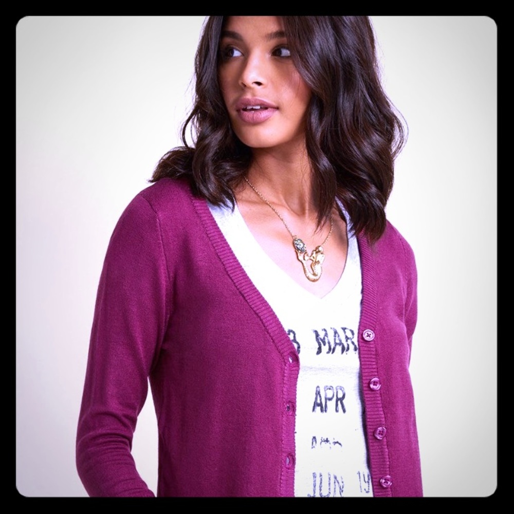 Modcloth Charter School Cardigan in Fuchsia