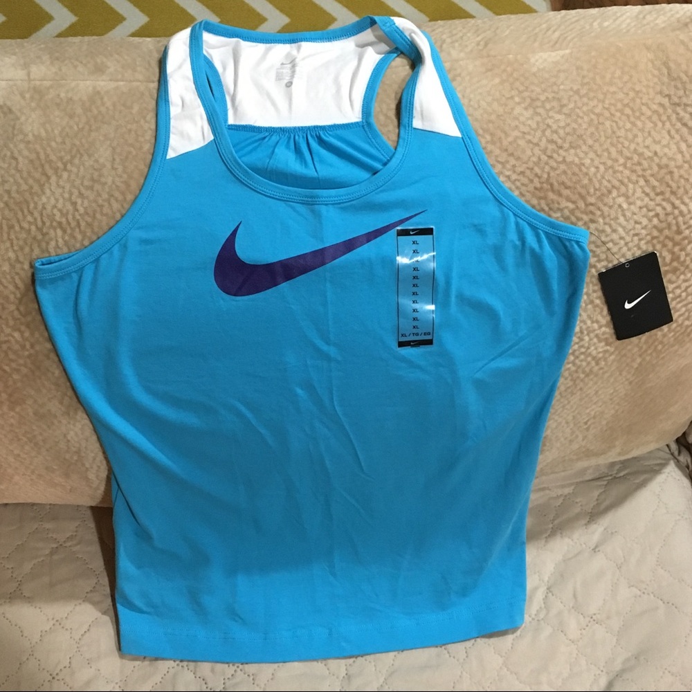 Nike New Turquoise Training T Shirt SZ XL - Picture 1 of 3