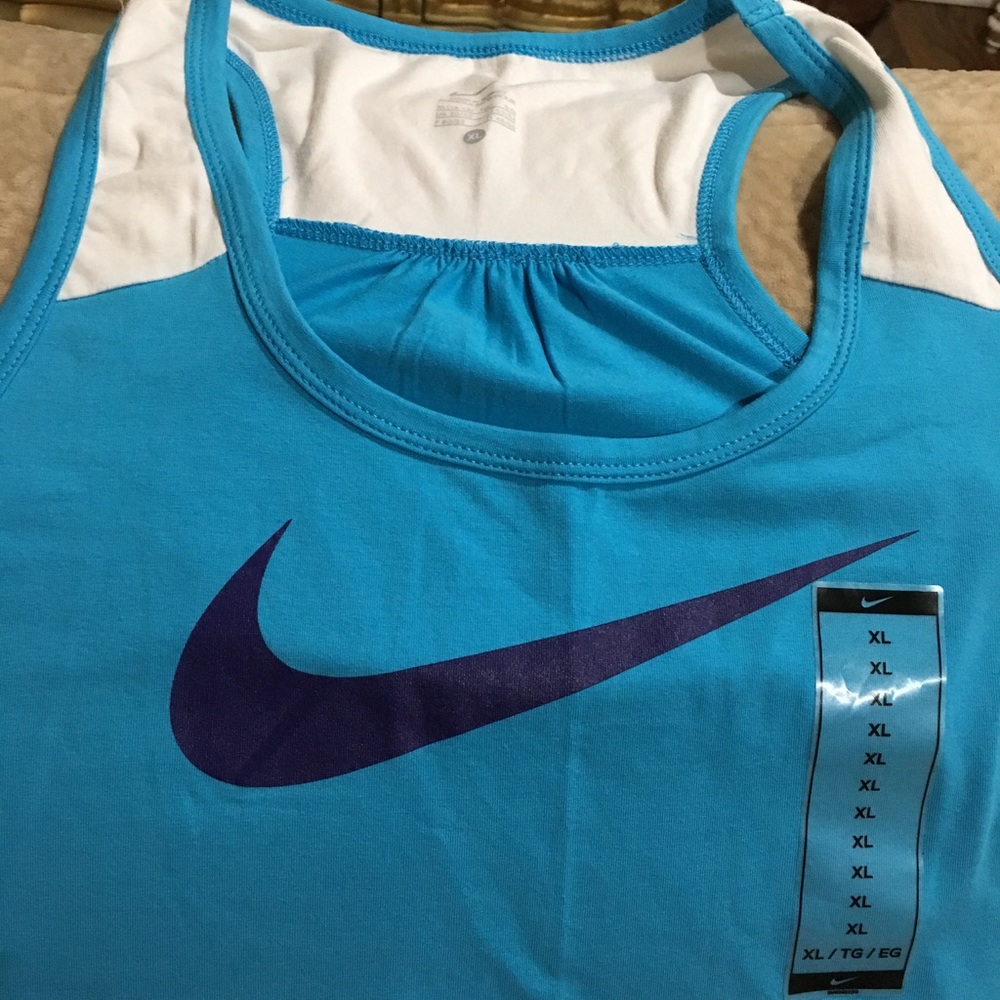 Nike New Turquoise Training T Shirt SZ XL - Picture 2 of 3