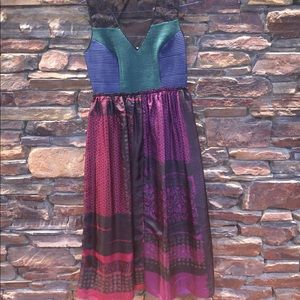 Anthropologie multicolor dress