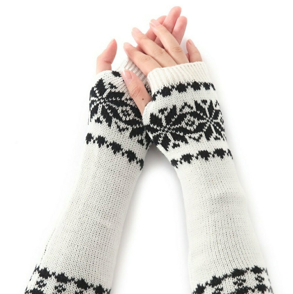 *5⭐Rated* ❄Snowflake☃️ Fingerless Gloves