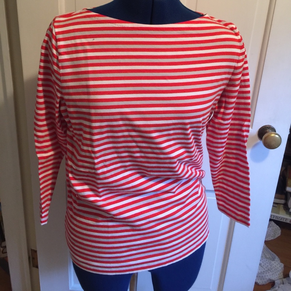 Red Striped Top