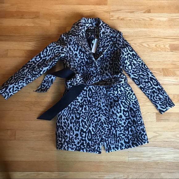 Laveer Jackets & Blazers - 🆕 Laveer leopard print cashmere blend wool coat