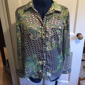 Liz Claiborne Print Blouse
