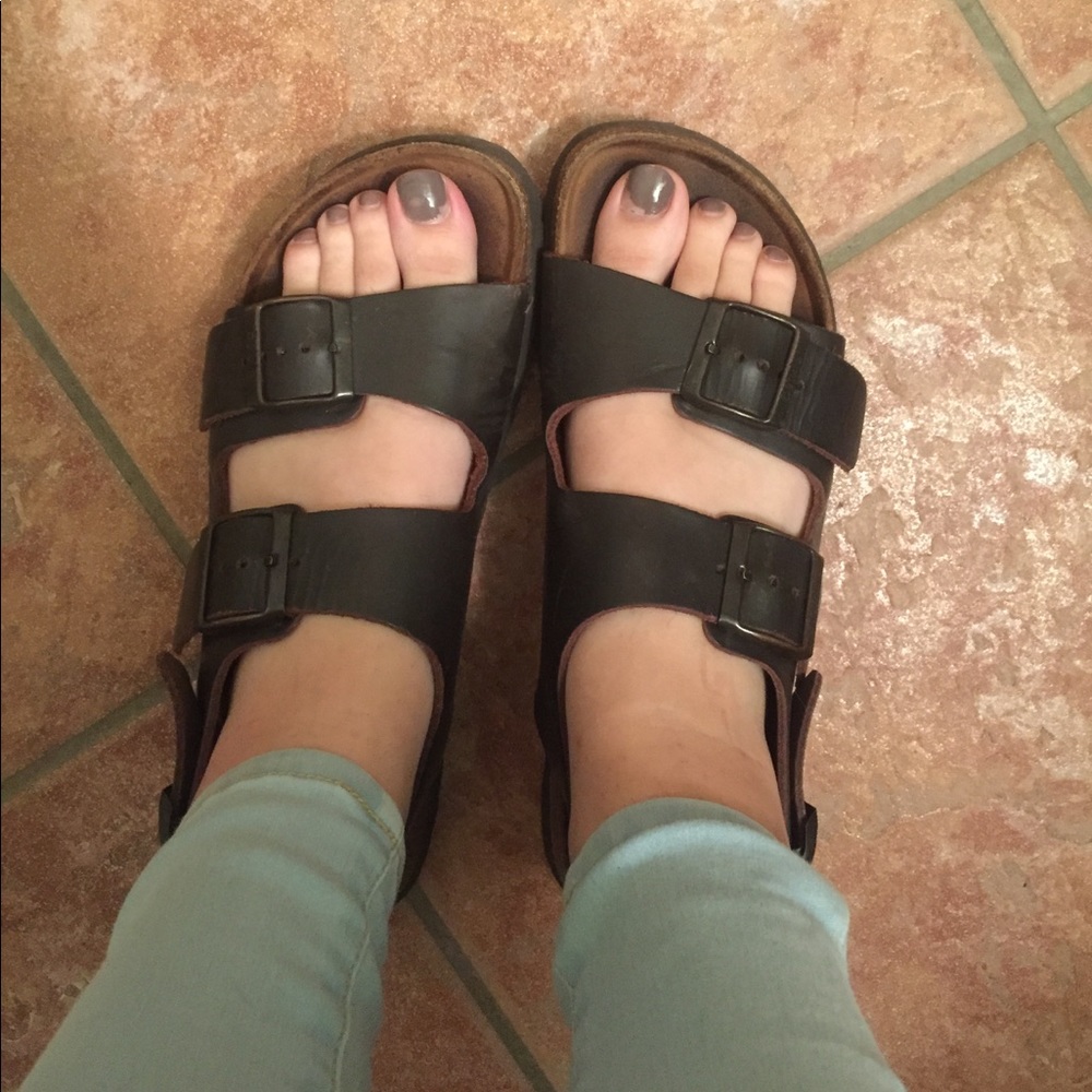 Betula by Birkenstock Milano size 9-10 Dark Brown