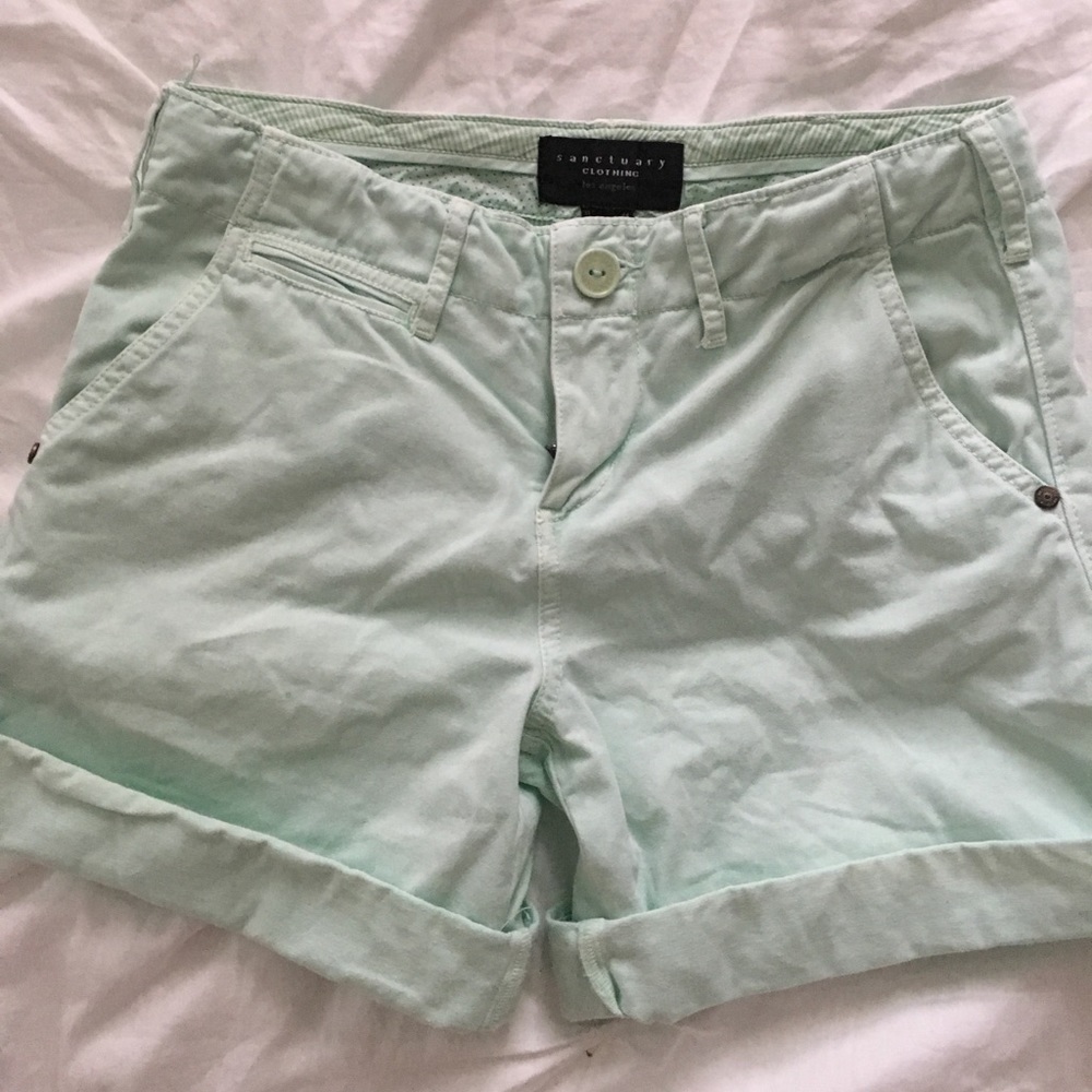 Sanctuary Mint Shorts