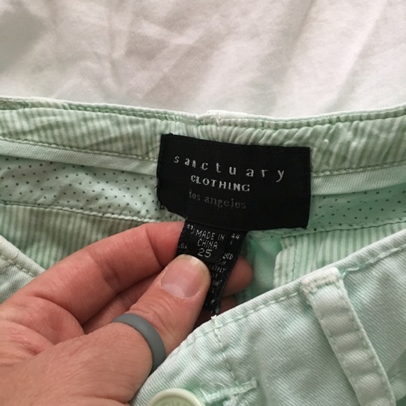 Sanctuary Mint Shorts - Picture 2 of 3