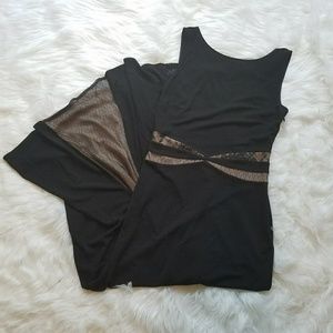 BCBGMaxazria Black Lace Formal Dress