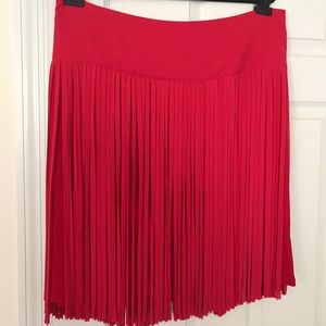 Lane Bryant, NWT, Red Fringe Skirt, Size 22
