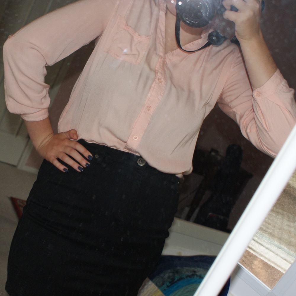 Pinkish Salmon Blouse FREE WHEN BUNDLED