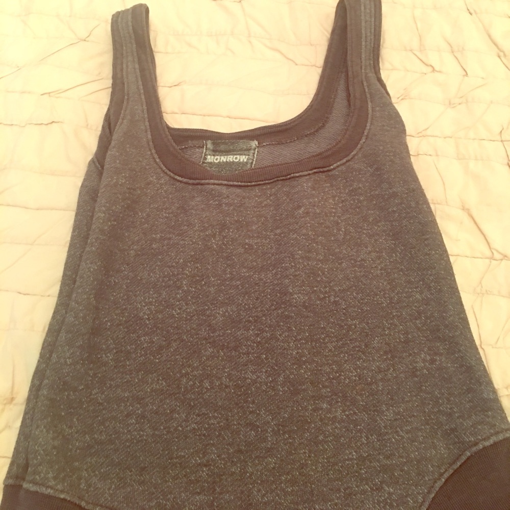 Monroe grey tank dress