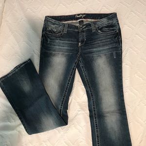 Amethyst blue jeans. Worn only a couple times