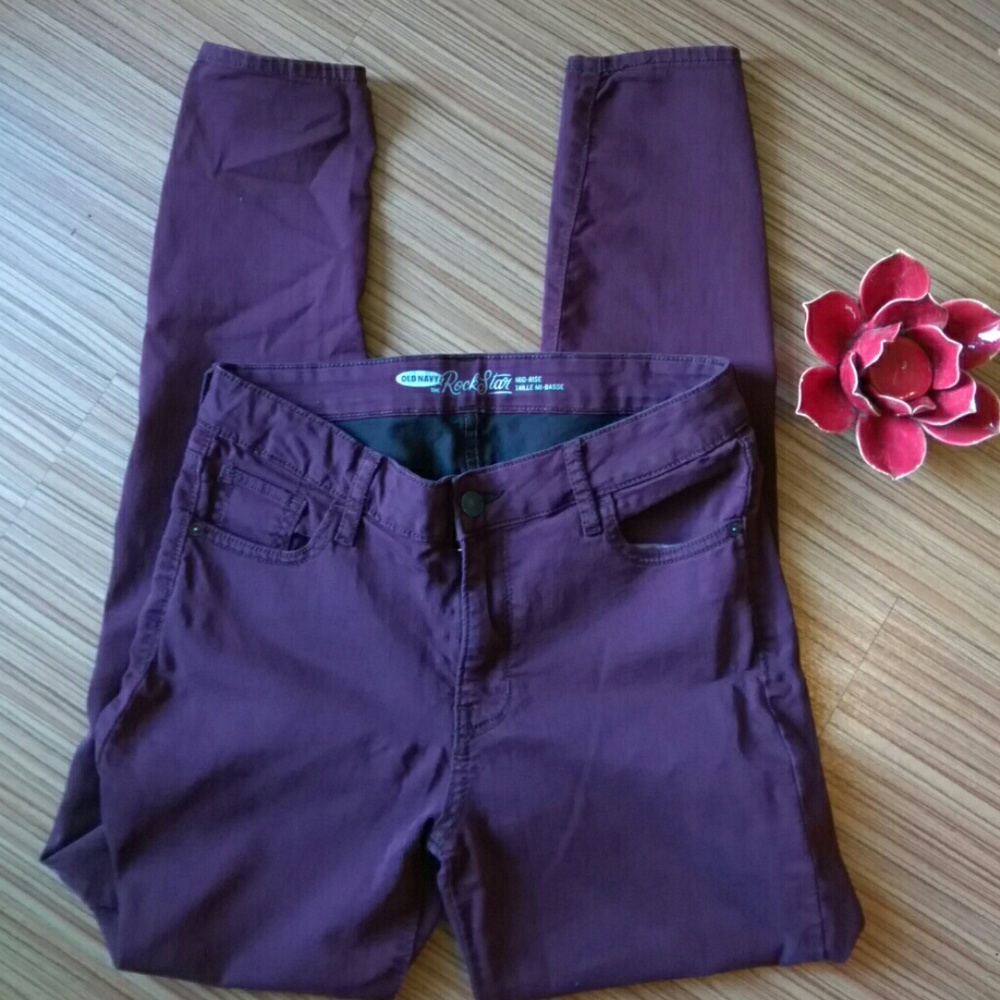 Maroon Jean pants