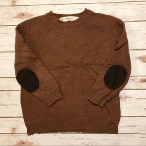 Zara Brown Knit Sweater with patches