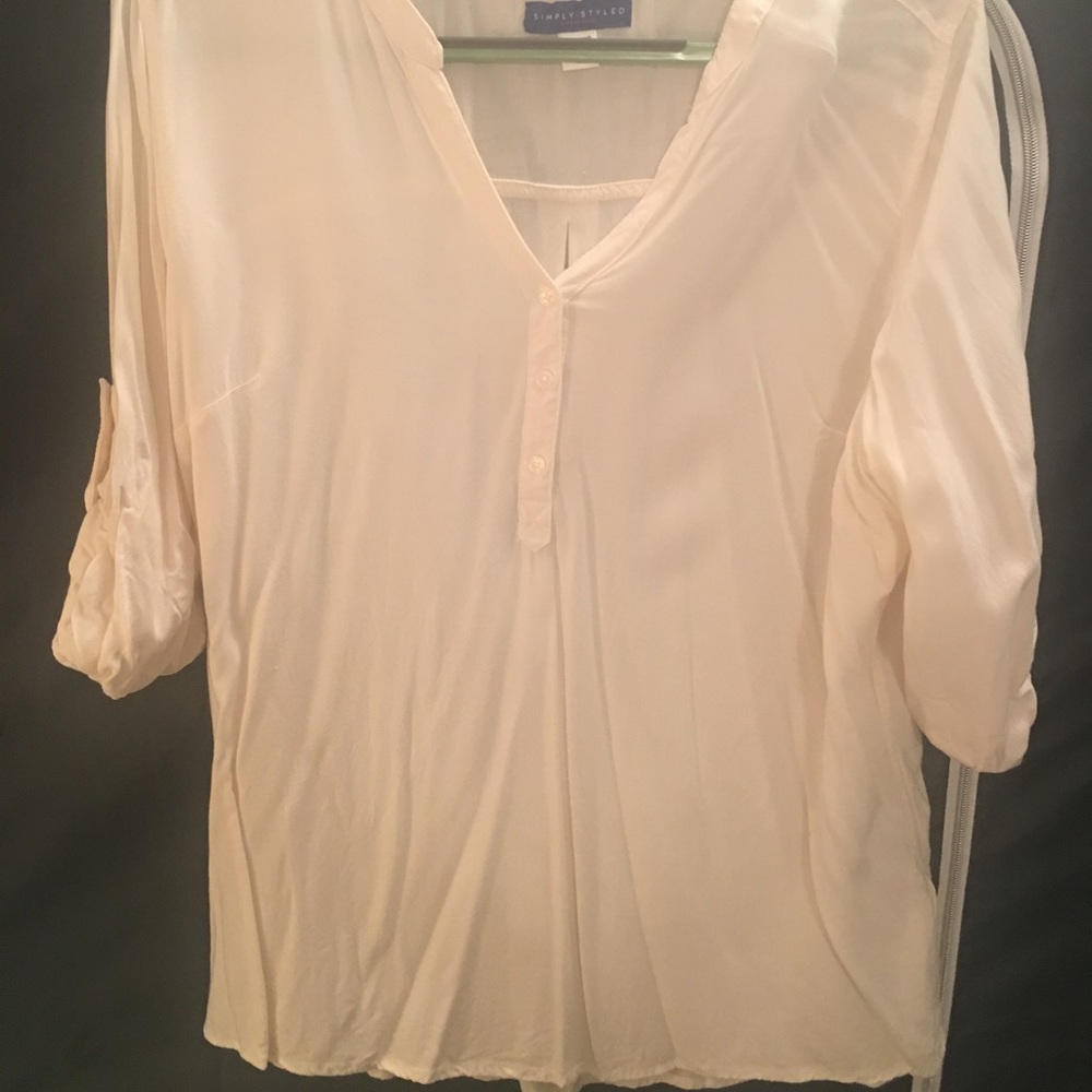 Cream blouse