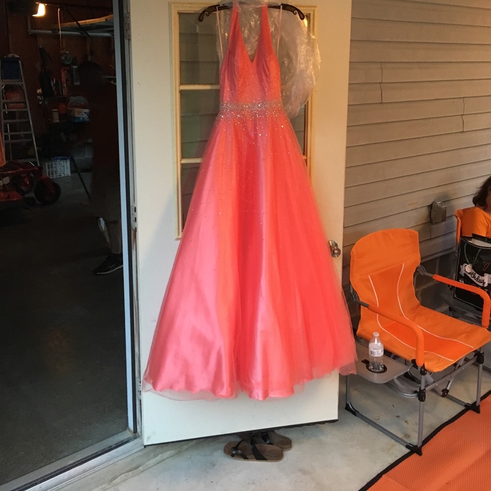 Coral dress size 2