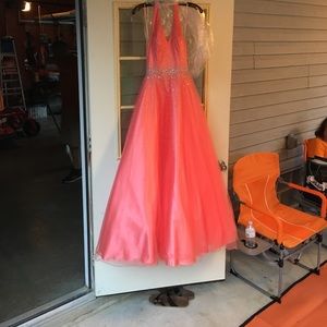 Coral dress size 2