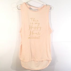 ✨SALE✨ NWOT "This Is My Happy Hour" Open Back Tank