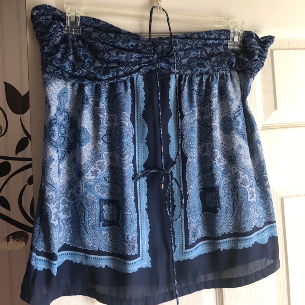 Western blue shirt