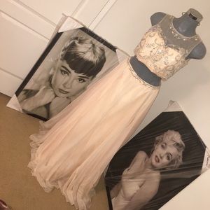 Two piece prom/pageant dress
