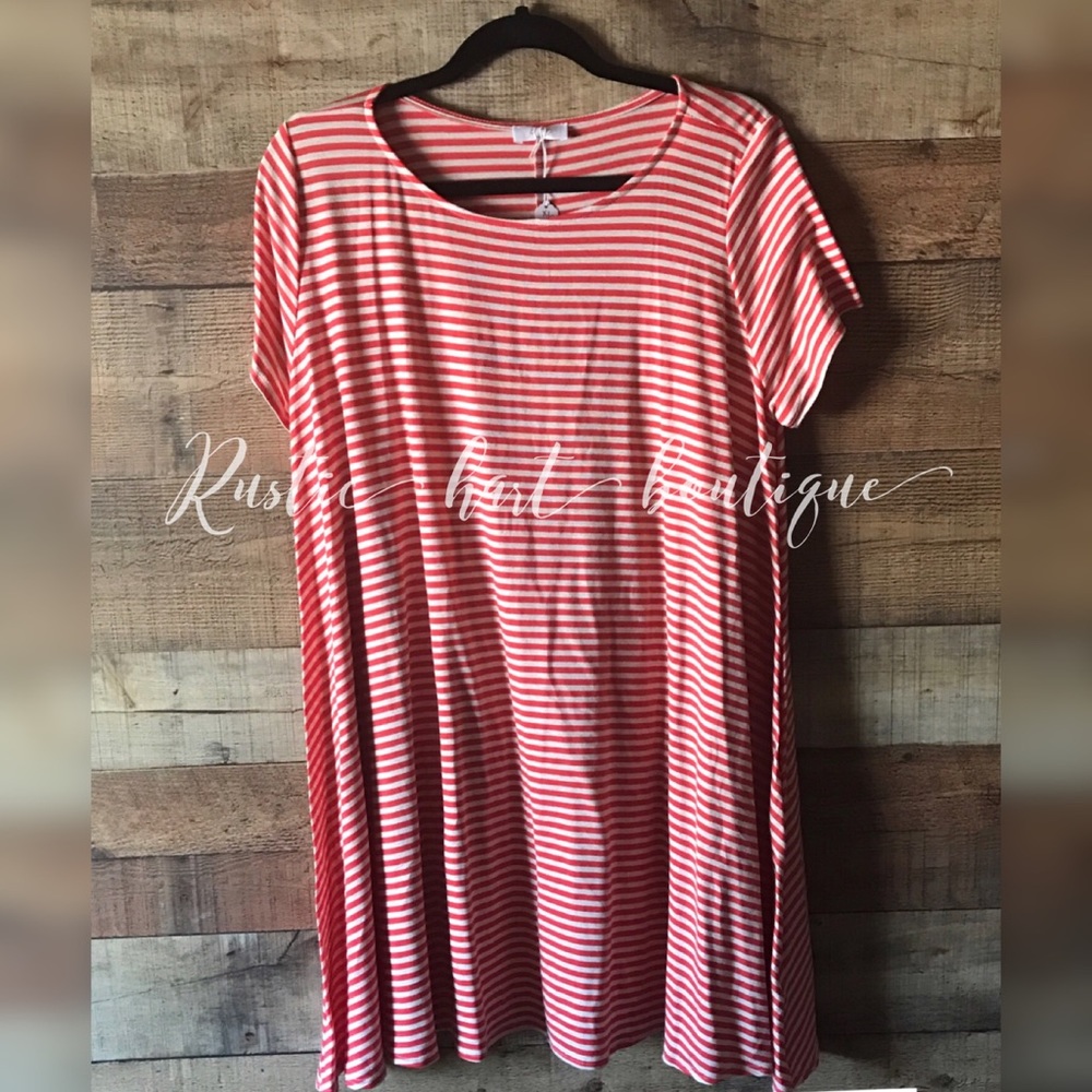 Plus Size striped dress