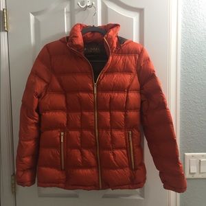 Orange parka
