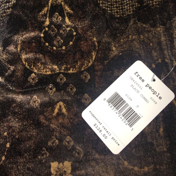 ๐Free People Maura Printed Velvet Flare - Picture 7 of 8