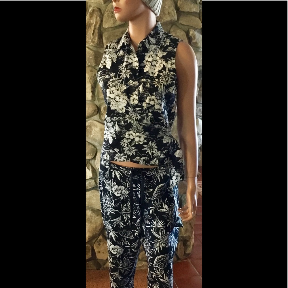 Jones New York sports outfit.