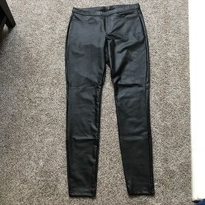 HUE faux leather leggings