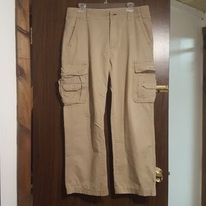 Mens unionbay khaki cargo pants 32X30