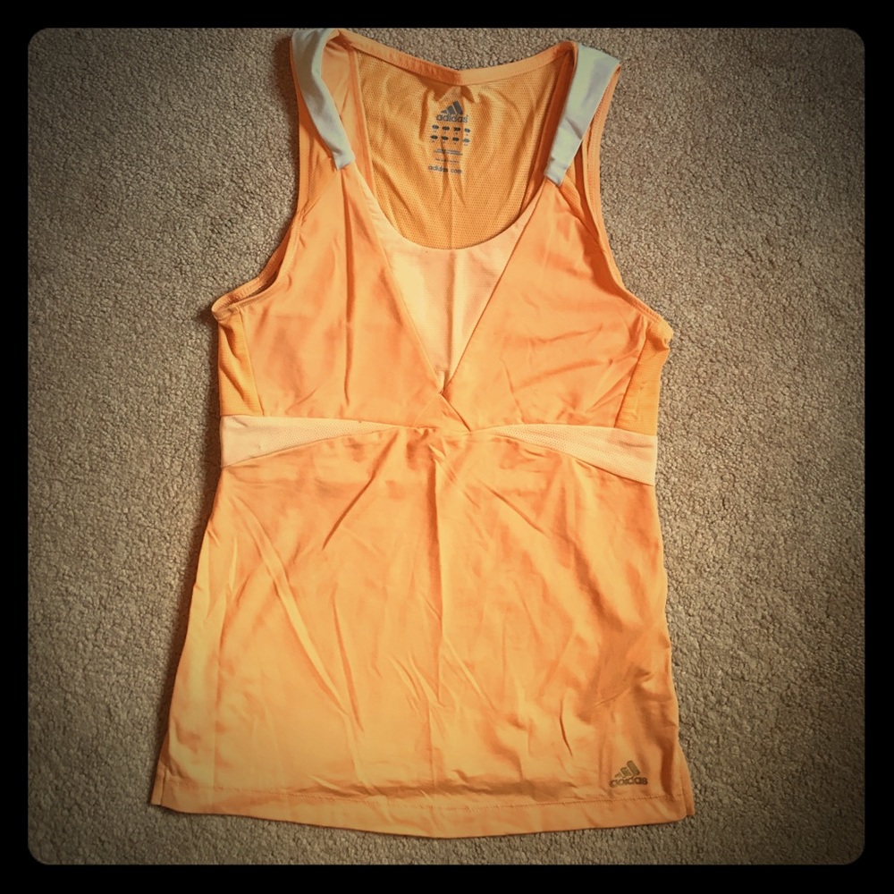 Adidas athletic top-mesh on back & sides.